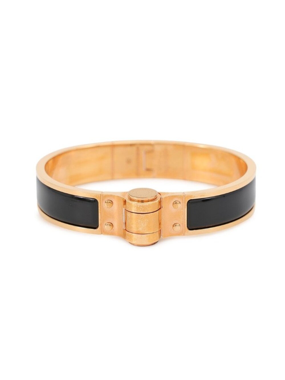 Hermes Bracelet Charniere PM Black Gold